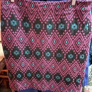 Ikat pencil skirt